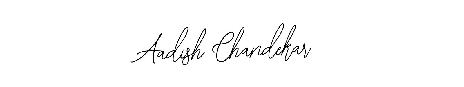 You should practise on your own different ways (Bearetta-2O07w) to write your name (Aadish Chandekar) in signature. don't let someone else do it for you. Aadish Chandekar signature style 12 images and pictures png