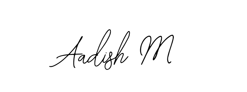 Create a beautiful signature design for name Aadish M. With this signature (Bearetta-2O07w) fonts, you can make a handwritten signature for free. Aadish M signature style 12 images and pictures png