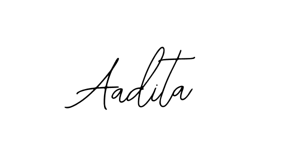 Use a signature maker to create a handwritten signature online. With this signature software, you can design (Bearetta-2O07w) your own signature for name Aadita. Aadita signature style 12 images and pictures png