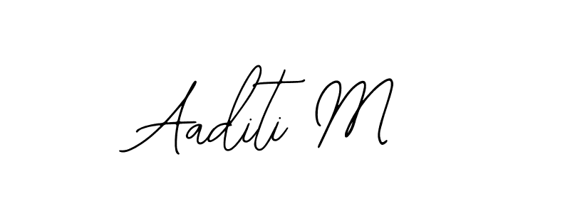 Use a signature maker to create a handwritten signature online. With this signature software, you can design (Bearetta-2O07w) your own signature for name Aaditi M. Aaditi M signature style 12 images and pictures png
