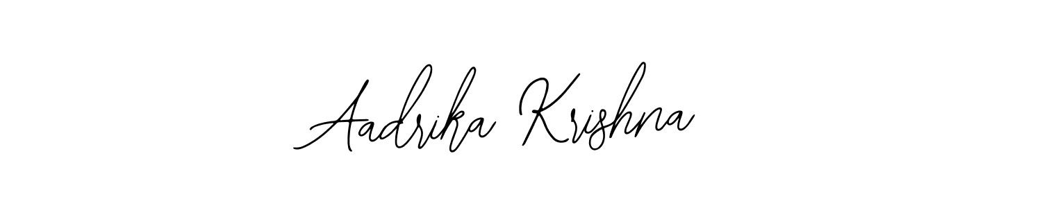 Use a signature maker to create a handwritten signature online. With this signature software, you can design (Bearetta-2O07w) your own signature for name Aadrika Krishna. Aadrika Krishna signature style 12 images and pictures png