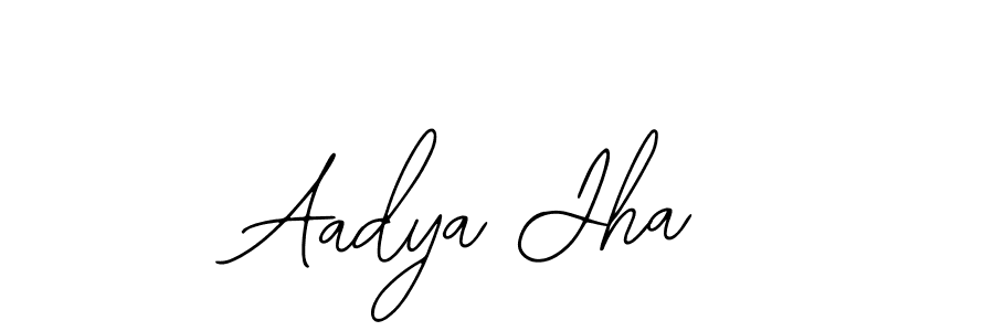 Use a signature maker to create a handwritten signature online. With this signature software, you can design (Bearetta-2O07w) your own signature for name Aadya Jha. Aadya Jha signature style 12 images and pictures png