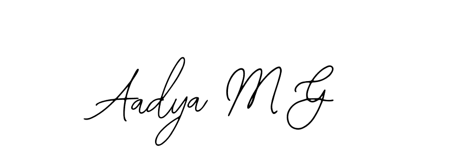 Similarly Bearetta-2O07w is the best handwritten signature design. Signature creator online .You can use it as an online autograph creator for name Aadya M G. Aadya M G signature style 12 images and pictures png