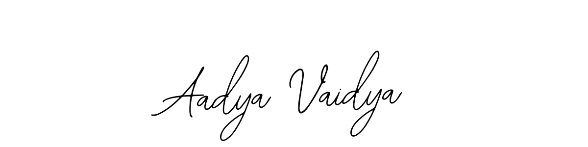 Make a short Aadya Vaidya signature style. Manage your documents anywhere anytime using Bearetta-2O07w. Create and add eSignatures, submit forms, share and send files easily. Aadya Vaidya signature style 12 images and pictures png