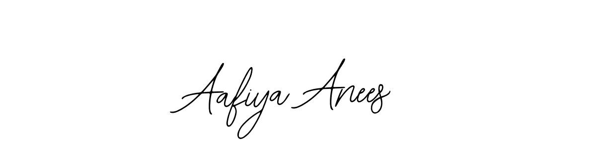 The best way (Bearetta-2O07w) to make a short signature is to pick only two or three words in your name. The name Aafiya Anees include a total of six letters. For converting this name. Aafiya Anees signature style 12 images and pictures png