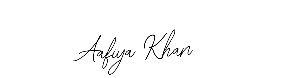 How to make Aafiya Khan name signature. Use Bearetta-2O07w style for creating short signs online. This is the latest handwritten sign. Aafiya Khan signature style 12 images and pictures png