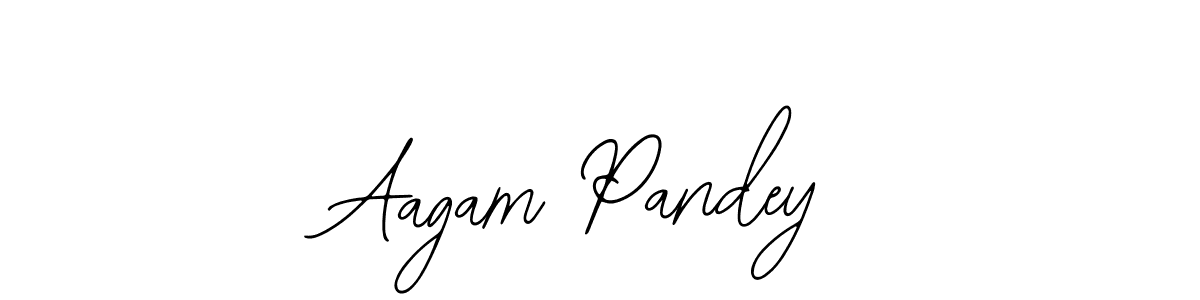 The best way (Bearetta-2O07w) to make a short signature is to pick only two or three words in your name. The name Aagam Pandey include a total of six letters. For converting this name. Aagam Pandey signature style 12 images and pictures png