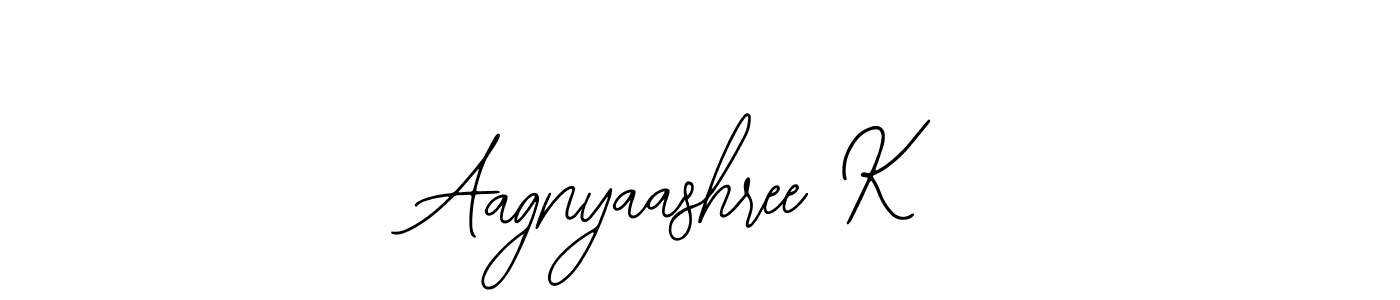 Make a short Aagnyaashree K signature style. Manage your documents anywhere anytime using Bearetta-2O07w. Create and add eSignatures, submit forms, share and send files easily. Aagnyaashree K signature style 12 images and pictures png