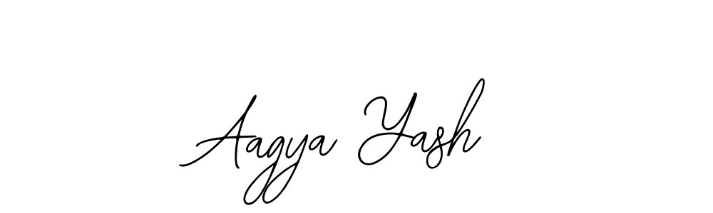 How to make Aagya Yash name signature. Use Bearetta-2O07w style for creating short signs online. This is the latest handwritten sign. Aagya Yash signature style 12 images and pictures png