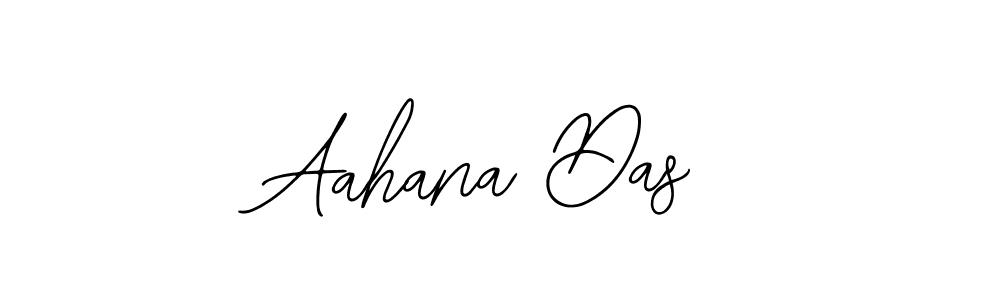 How to make Aahana Das name signature. Use Bearetta-2O07w style for creating short signs online. This is the latest handwritten sign. Aahana Das signature style 12 images and pictures png