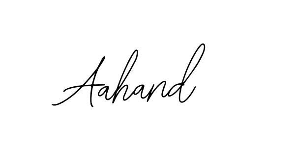 Design your own signature with our free online signature maker. With this signature software, you can create a handwritten (Bearetta-2O07w) signature for name Aahand. Aahand signature style 12 images and pictures png