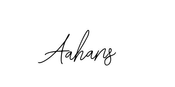 Design your own signature with our free online signature maker. With this signature software, you can create a handwritten (Bearetta-2O07w) signature for name Aahans. Aahans signature style 12 images and pictures png
