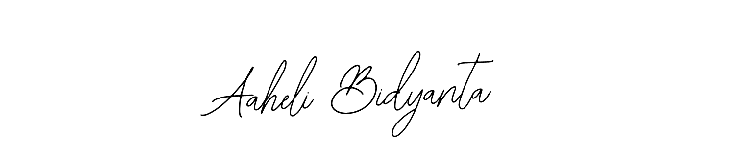 if you are searching for the best signature style for your name Aaheli Bidyanta. so please give up your signature search. here we have designed multiple signature styles  using Bearetta-2O07w. Aaheli Bidyanta signature style 12 images and pictures png