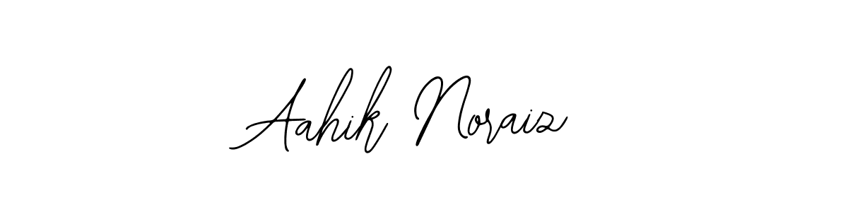 The best way (Bearetta-2O07w) to make a short signature is to pick only two or three words in your name. The name Aahik Noraiz include a total of six letters. For converting this name. Aahik Noraiz signature style 12 images and pictures png