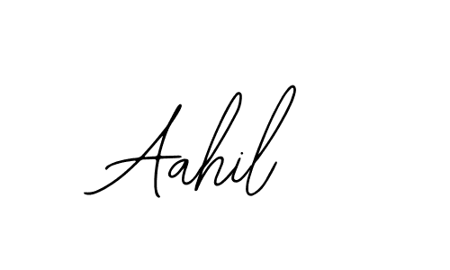 Design your own signature with our free online signature maker. With this signature software, you can create a handwritten (Bearetta-2O07w) signature for name Aahil. Aahil signature style 12 images and pictures png