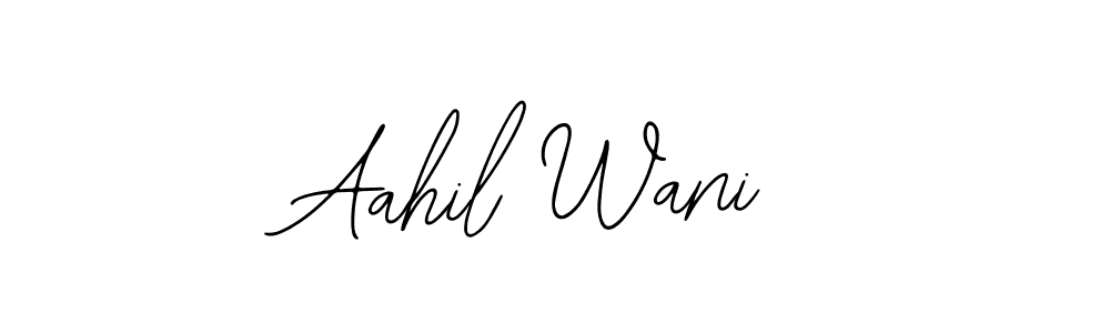 Design your own signature with our free online signature maker. With this signature software, you can create a handwritten (Bearetta-2O07w) signature for name Aahil Wani. Aahil Wani signature style 12 images and pictures png