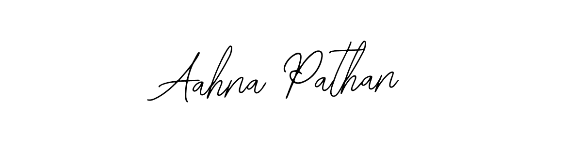 How to make Aahna Pathan name signature. Use Bearetta-2O07w style for creating short signs online. This is the latest handwritten sign. Aahna Pathan signature style 12 images and pictures png
