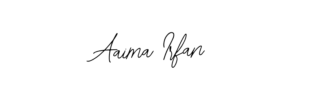 Make a short Aaima Irfan signature style. Manage your documents anywhere anytime using Bearetta-2O07w. Create and add eSignatures, submit forms, share and send files easily. Aaima Irfan signature style 12 images and pictures png