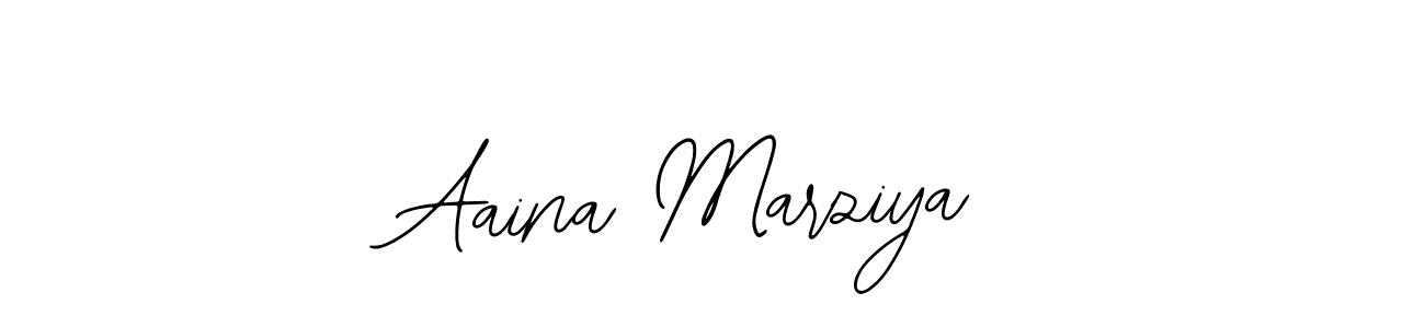 Aaina Marziya stylish signature style. Best Handwritten Sign (Bearetta-2O07w) for my name. Handwritten Signature Collection Ideas for my name Aaina Marziya. Aaina Marziya signature style 12 images and pictures png