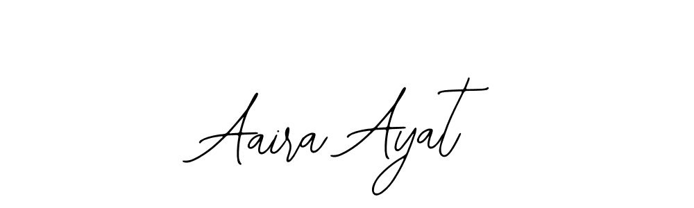 Similarly Bearetta-2O07w is the best handwritten signature design. Signature creator online .You can use it as an online autograph creator for name Aaira Ayat. Aaira Ayat signature style 12 images and pictures png