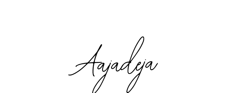How to make Aajadeja signature? Bearetta-2O07w is a professional autograph style. Create handwritten signature for Aajadeja name. Aajadeja signature style 12 images and pictures png
