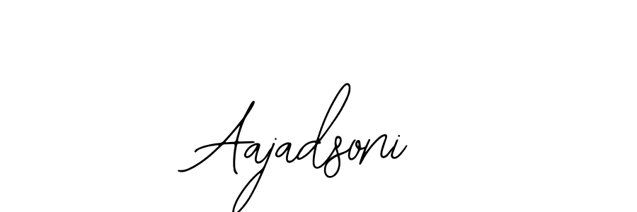 How to make Aajadsoni signature? Bearetta-2O07w is a professional autograph style. Create handwritten signature for Aajadsoni name. Aajadsoni signature style 12 images and pictures png