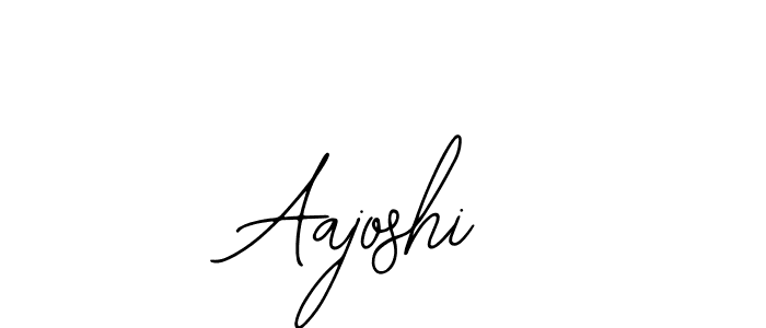 You should practise on your own different ways (Bearetta-2O07w) to write your name (Aajoshi) in signature. don't let someone else do it for you. Aajoshi signature style 12 images and pictures png