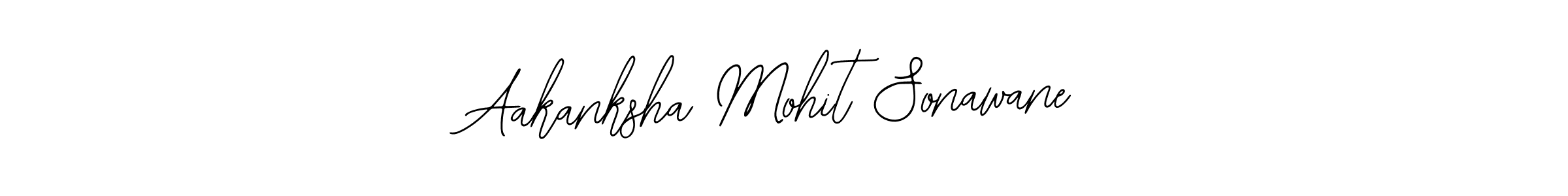 Make a short Aakanksha Mohit Sonawane signature style. Manage your documents anywhere anytime using Bearetta-2O07w. Create and add eSignatures, submit forms, share and send files easily. Aakanksha Mohit Sonawane signature style 12 images and pictures png