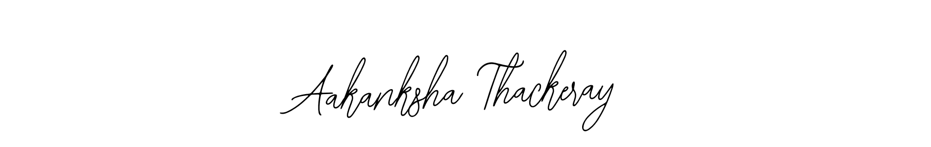 How to make Aakanksha Thackeray name signature. Use Bearetta-2O07w style for creating short signs online. This is the latest handwritten sign. Aakanksha Thackeray signature style 12 images and pictures png