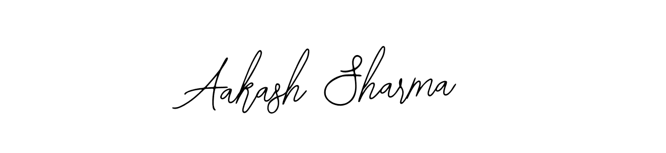 How to make Aakash Sharma name signature. Use Bearetta-2O07w style for creating short signs online. This is the latest handwritten sign. Aakash Sharma signature style 12 images and pictures png