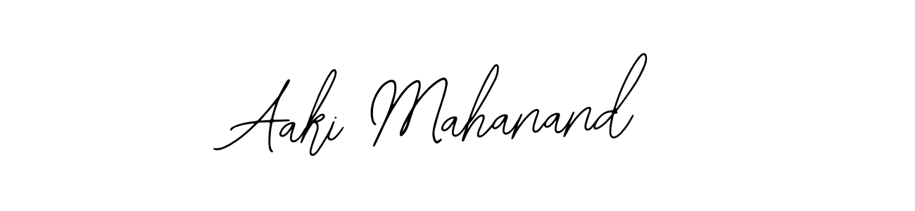 How to make Aaki Mahanand name signature. Use Bearetta-2O07w style for creating short signs online. This is the latest handwritten sign. Aaki Mahanand signature style 12 images and pictures png