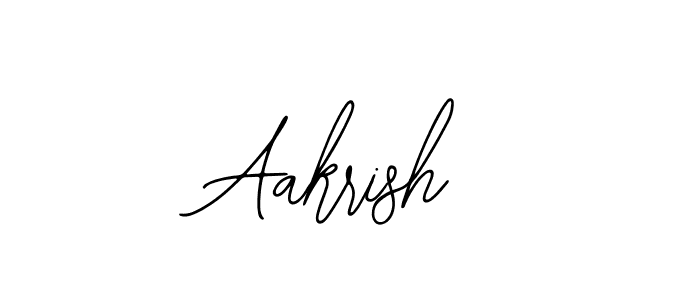 How to make Aakrish name signature. Use Bearetta-2O07w style for creating short signs online. This is the latest handwritten sign. Aakrish signature style 12 images and pictures png
