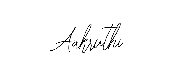 How to make Aakruthi name signature. Use Bearetta-2O07w style for creating short signs online. This is the latest handwritten sign. Aakruthi signature style 12 images and pictures png