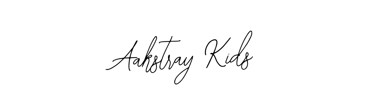 How to make Aakstray Kids name signature. Use Bearetta-2O07w style for creating short signs online. This is the latest handwritten sign. Aakstray Kids signature style 12 images and pictures png