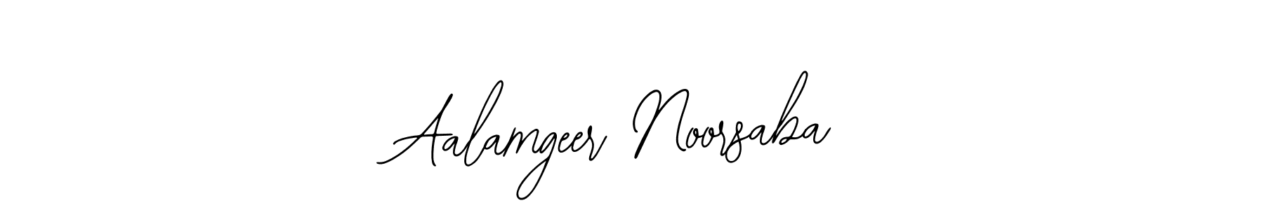 The best way (Bearetta-2O07w) to make a short signature is to pick only two or three words in your name. The name Aalamgeer Noorsaba include a total of six letters. For converting this name. Aalamgeer Noorsaba signature style 12 images and pictures png