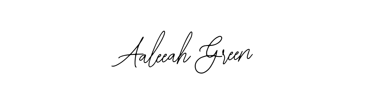 How to make Aaleeah Green signature? Bearetta-2O07w is a professional autograph style. Create handwritten signature for Aaleeah Green name. Aaleeah Green signature style 12 images and pictures png