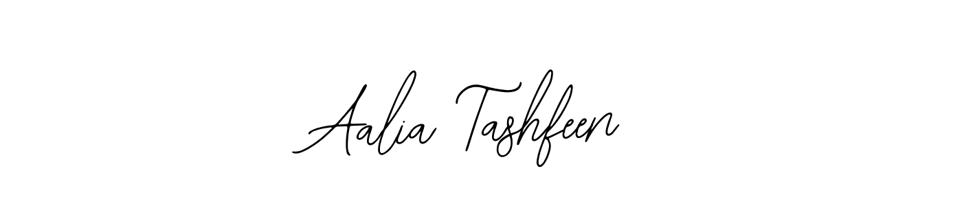 How to make Aalia Tashfeen name signature. Use Bearetta-2O07w style for creating short signs online. This is the latest handwritten sign. Aalia Tashfeen signature style 12 images and pictures png