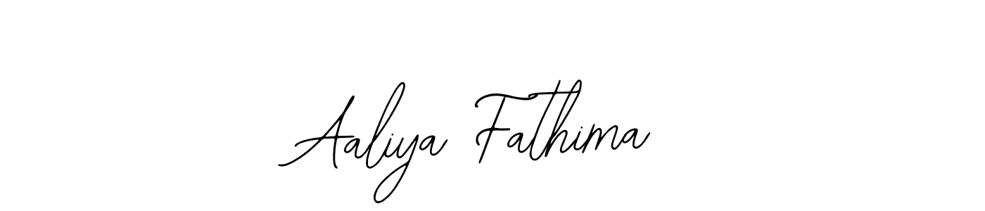 Design your own signature with our free online signature maker. With this signature software, you can create a handwritten (Bearetta-2O07w) signature for name Aaliya Fathima. Aaliya Fathima signature style 12 images and pictures png