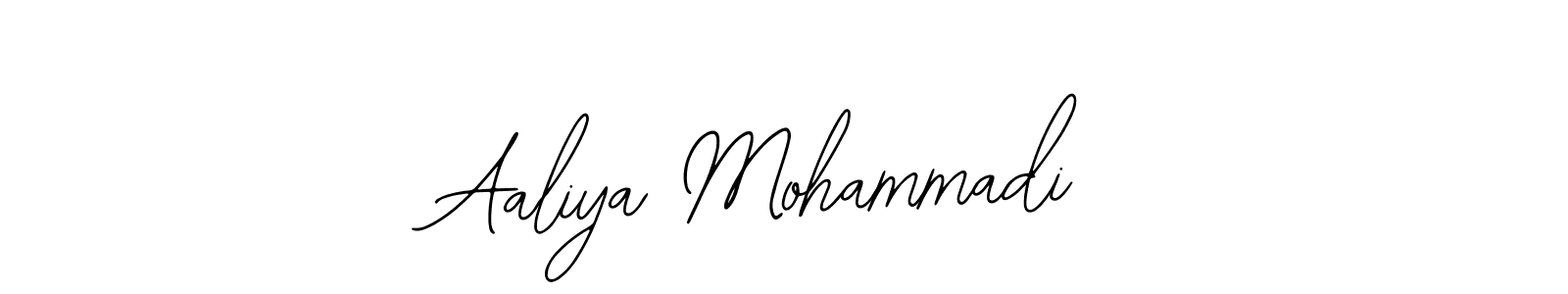 Make a beautiful signature design for name Aaliya Mohammadi. With this signature (Bearetta-2O07w) style, you can create a handwritten signature for free. Aaliya Mohammadi signature style 12 images and pictures png