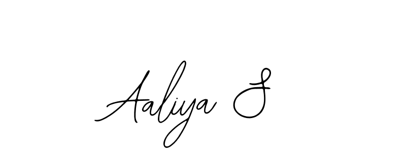 How to make Aaliya S name signature. Use Bearetta-2O07w style for creating short signs online. This is the latest handwritten sign. Aaliya S signature style 12 images and pictures png