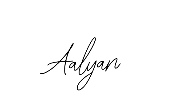 Design your own signature with our free online signature maker. With this signature software, you can create a handwritten (Bearetta-2O07w) signature for name Aalyan. Aalyan signature style 12 images and pictures png