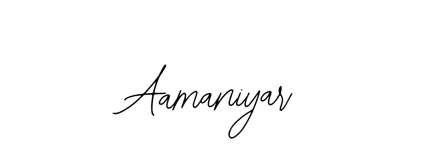 How to make Aamaniyar name signature. Use Bearetta-2O07w style for creating short signs online. This is the latest handwritten sign. Aamaniyar signature style 12 images and pictures png