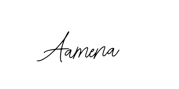 Use a signature maker to create a handwritten signature online. With this signature software, you can design (Bearetta-2O07w) your own signature for name Aamena. Aamena signature style 12 images and pictures png