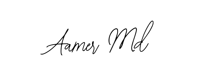 if you are searching for the best signature style for your name Aamer Md. so please give up your signature search. here we have designed multiple signature styles  using Bearetta-2O07w. Aamer Md signature style 12 images and pictures png