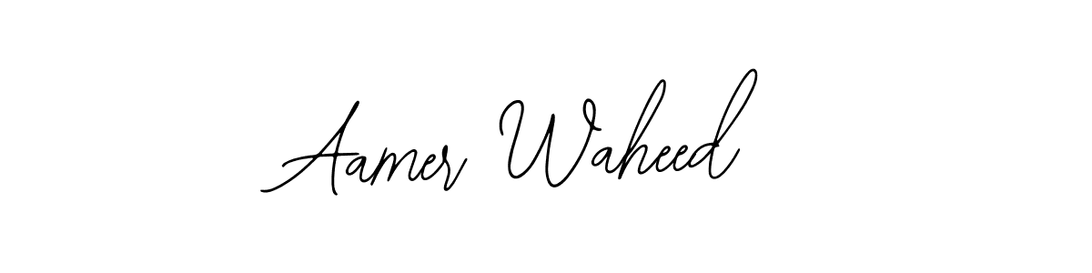 You should practise on your own different ways (Bearetta-2O07w) to write your name (Aamer Waheed) in signature. don't let someone else do it for you. Aamer Waheed signature style 12 images and pictures png