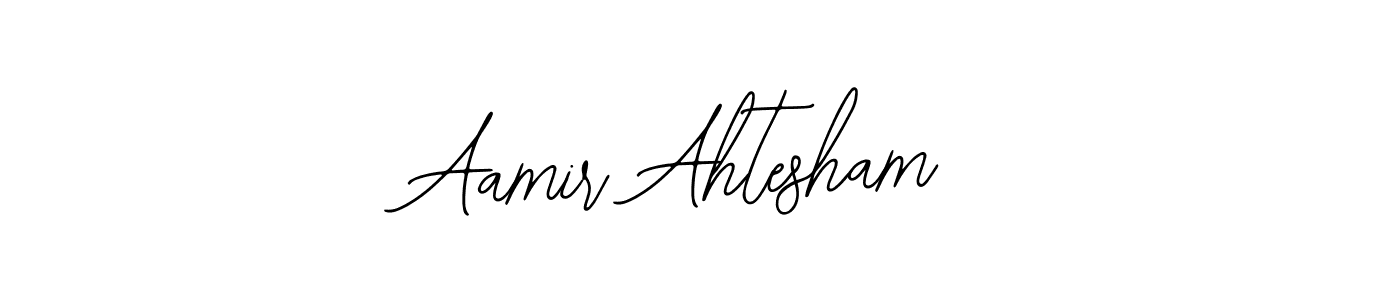 How to make Aamir Ahtesham name signature. Use Bearetta-2O07w style for creating short signs online. This is the latest handwritten sign. Aamir Ahtesham signature style 12 images and pictures png