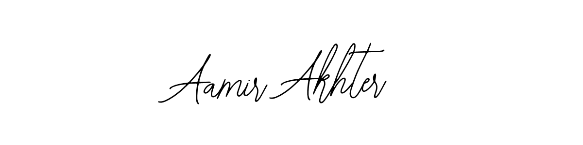 Use a signature maker to create a handwritten signature online. With this signature software, you can design (Bearetta-2O07w) your own signature for name Aamir Akhter. Aamir Akhter signature style 12 images and pictures png