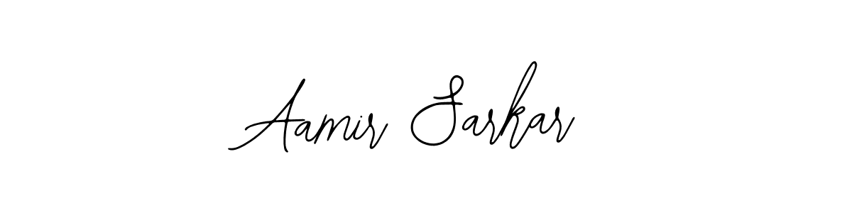You should practise on your own different ways (Bearetta-2O07w) to write your name (Aamir Sarkar) in signature. don't let someone else do it for you. Aamir Sarkar signature style 12 images and pictures png