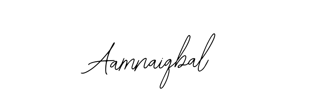 The best way (Bearetta-2O07w) to make a short signature is to pick only two or three words in your name. The name Aamnaiqbal include a total of six letters. For converting this name. Aamnaiqbal signature style 12 images and pictures png