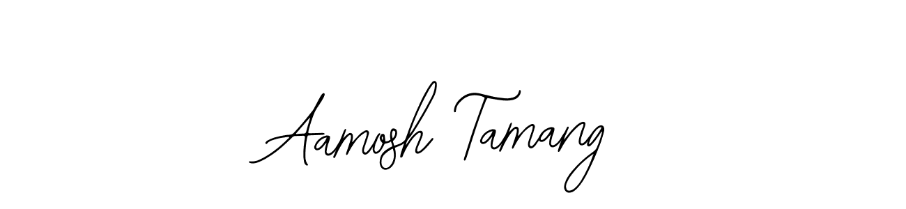 Make a beautiful signature design for name Aamosh Tamang. With this signature (Bearetta-2O07w) style, you can create a handwritten signature for free. Aamosh Tamang signature style 12 images and pictures png